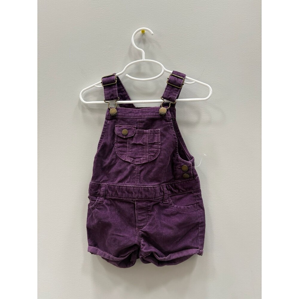 Baby Gap Purple Corduroy Shortalls 12/18 Months
